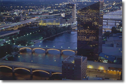 Grand Rapids at night